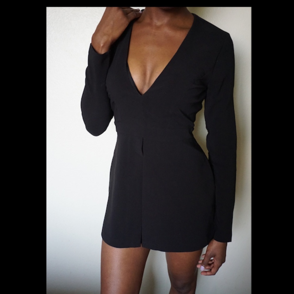Forever 21 Contemporary Dressy Long-sleeve Romper